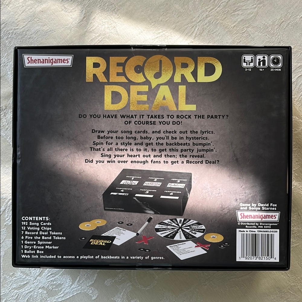 Record Deal Board Game by Shenanigames -Singing Party - Picture 2 of 12